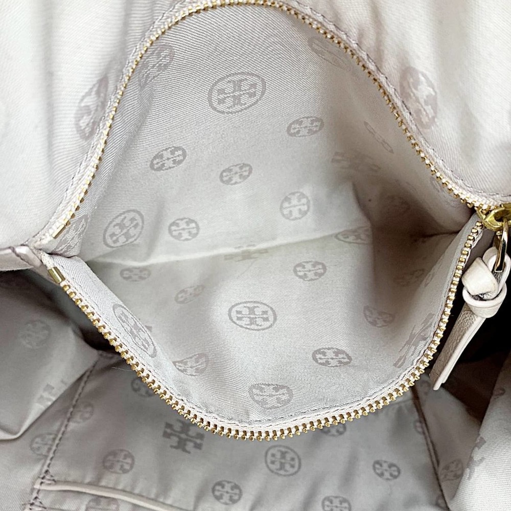 Tory Burch Fleming Quilted Leather Tote in Bedrock - Picture 9 of 15